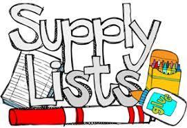 School Supply Lists