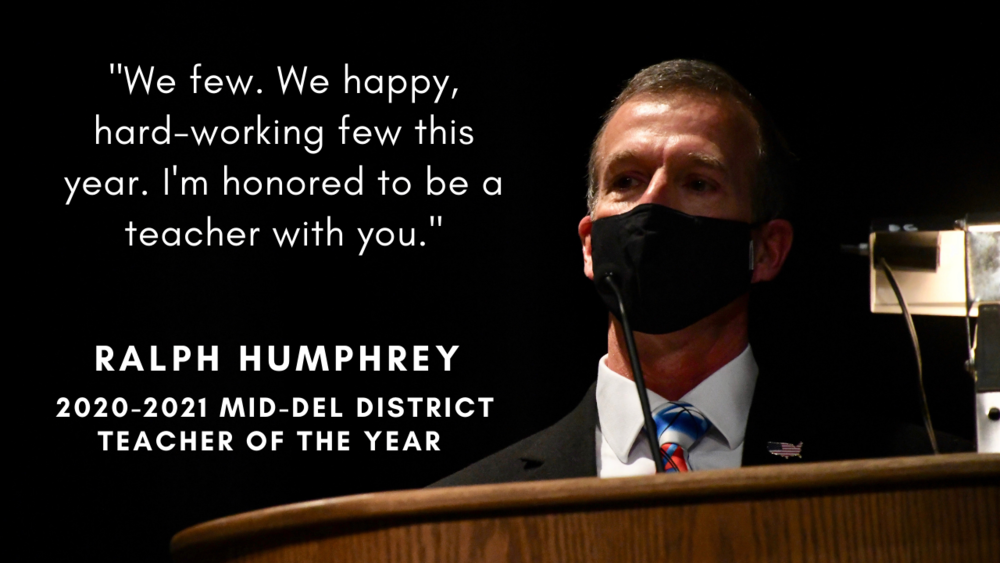 Humphrey Named 2020-2021 District Teacher of the Year