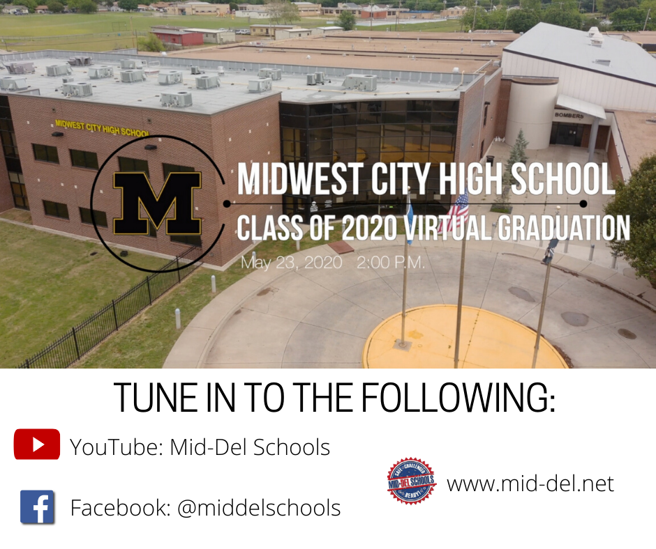 VIRTUAL GRADUATION INFORMATION - MAY 23 AT 2:00 P.M.