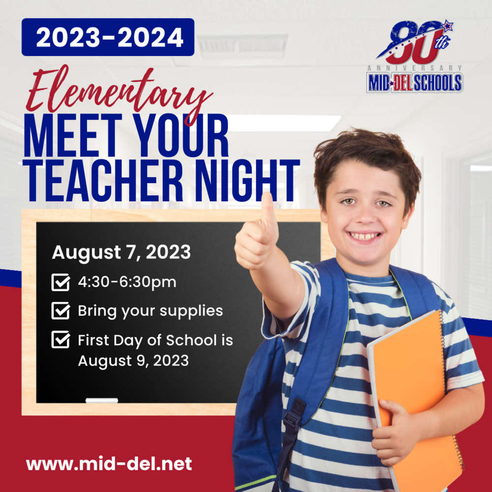 Elementary Meet Your Teacher Night August 7th | Ridgecrest Elementary ...