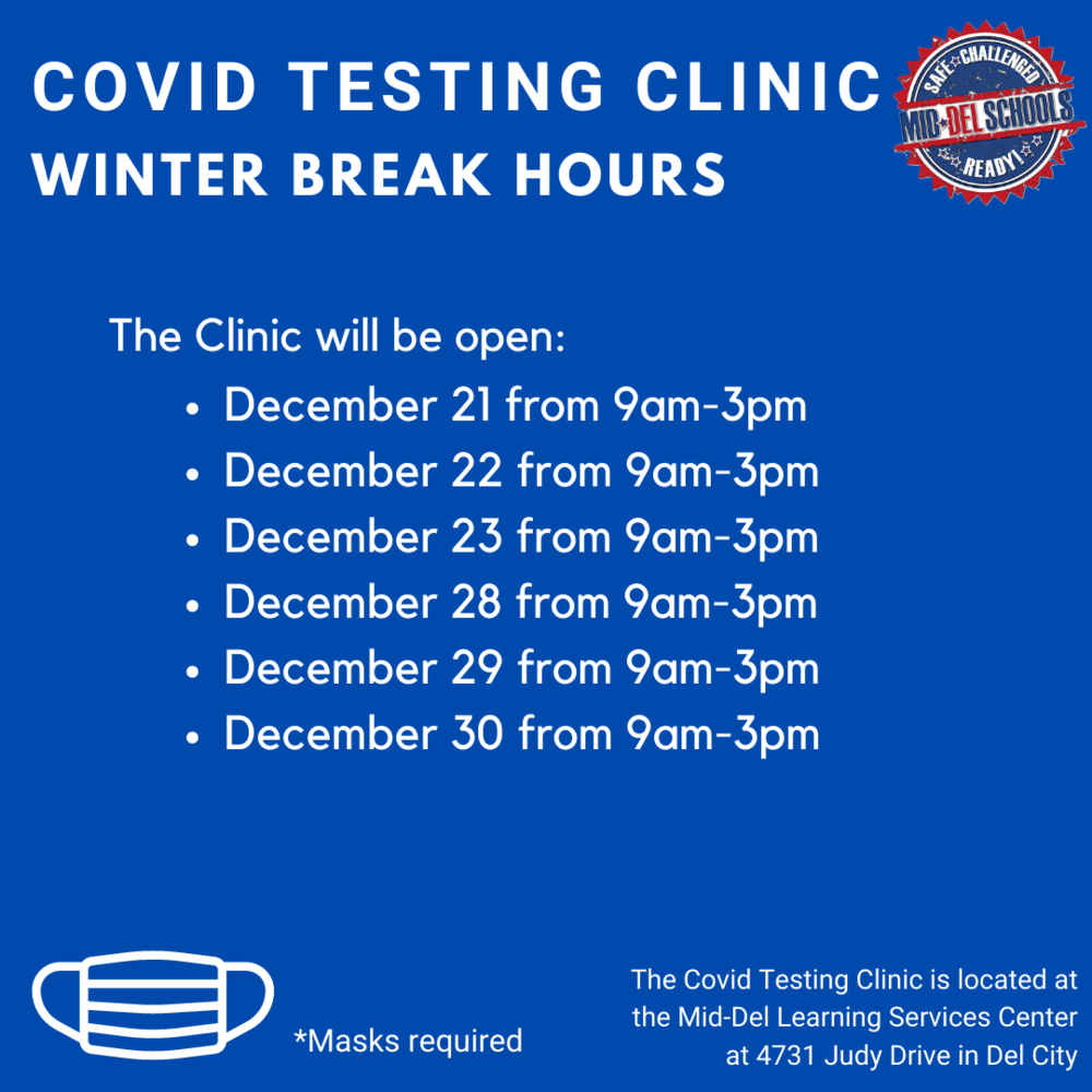 COVID Testing Clinic Available Over Winter Break