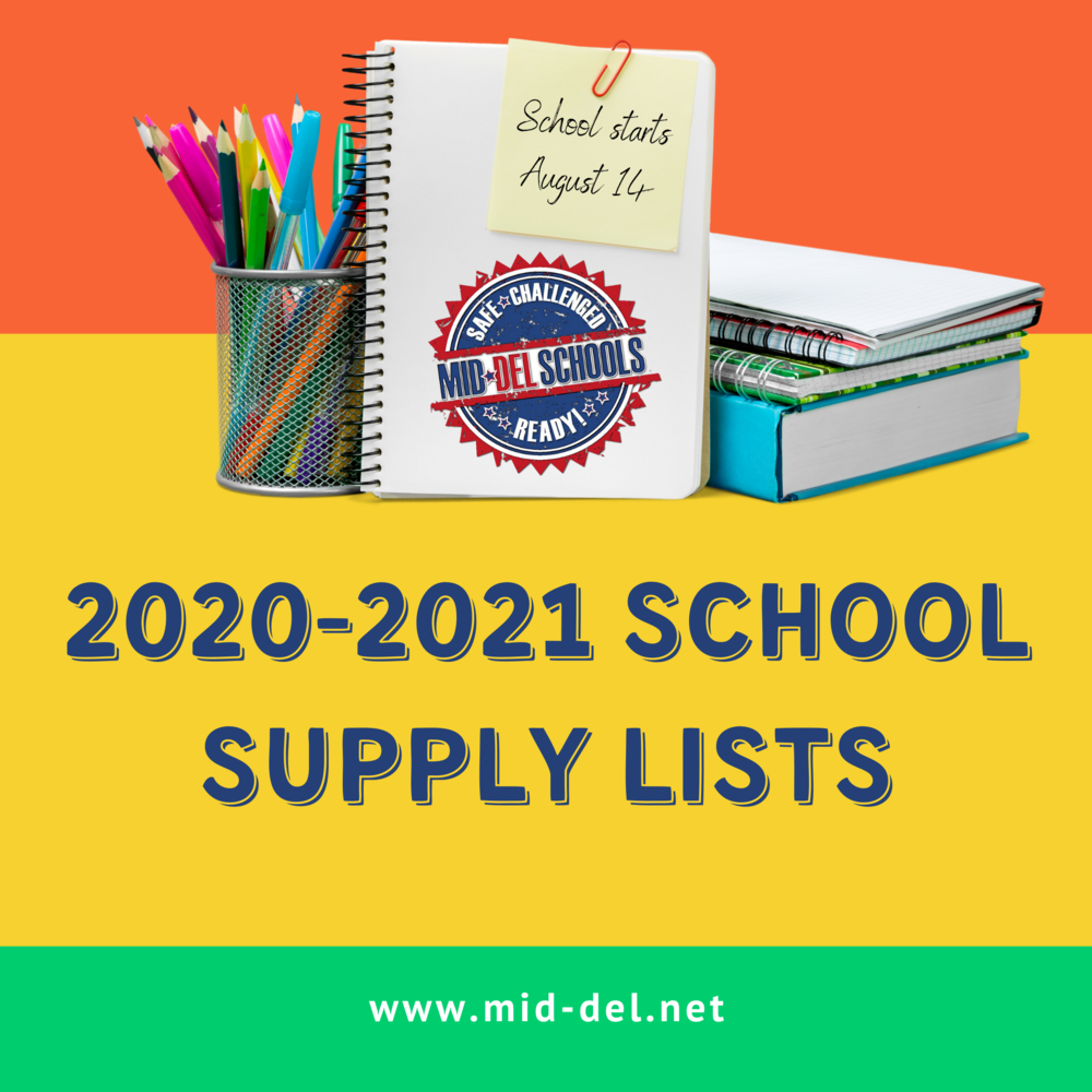 2020-2021 School Supply Lists