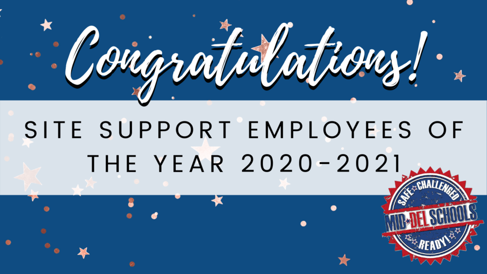 Site Support Employees of the Year 2020-2021