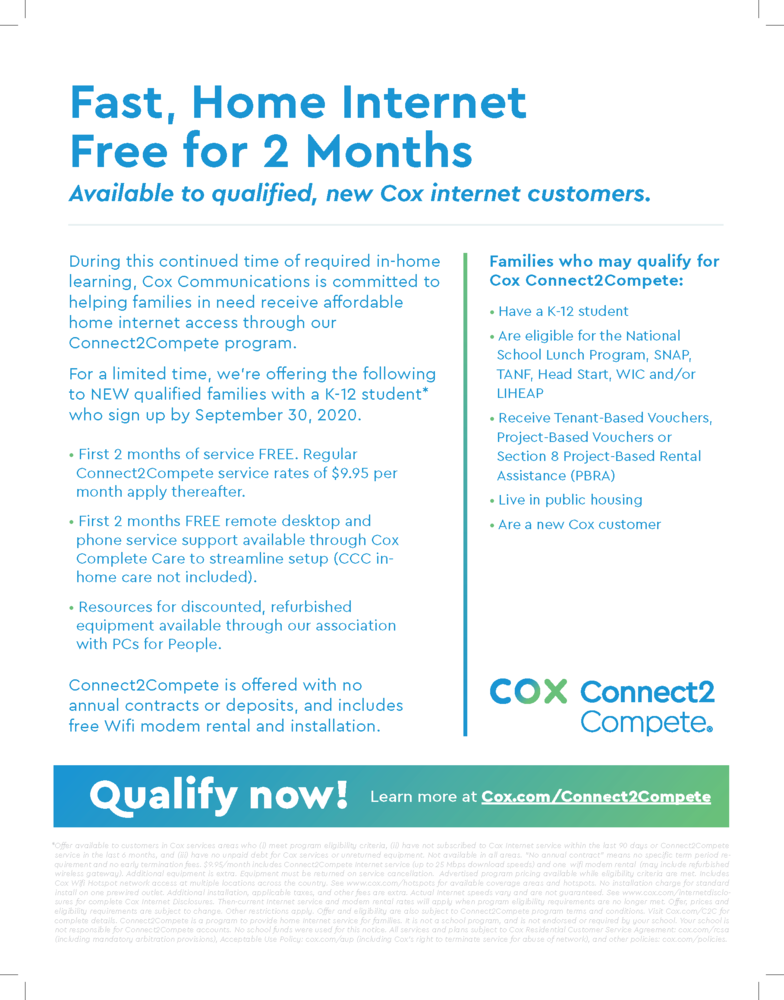 Cox Connect2Compete - Affordable Home Internet from Cox Communications