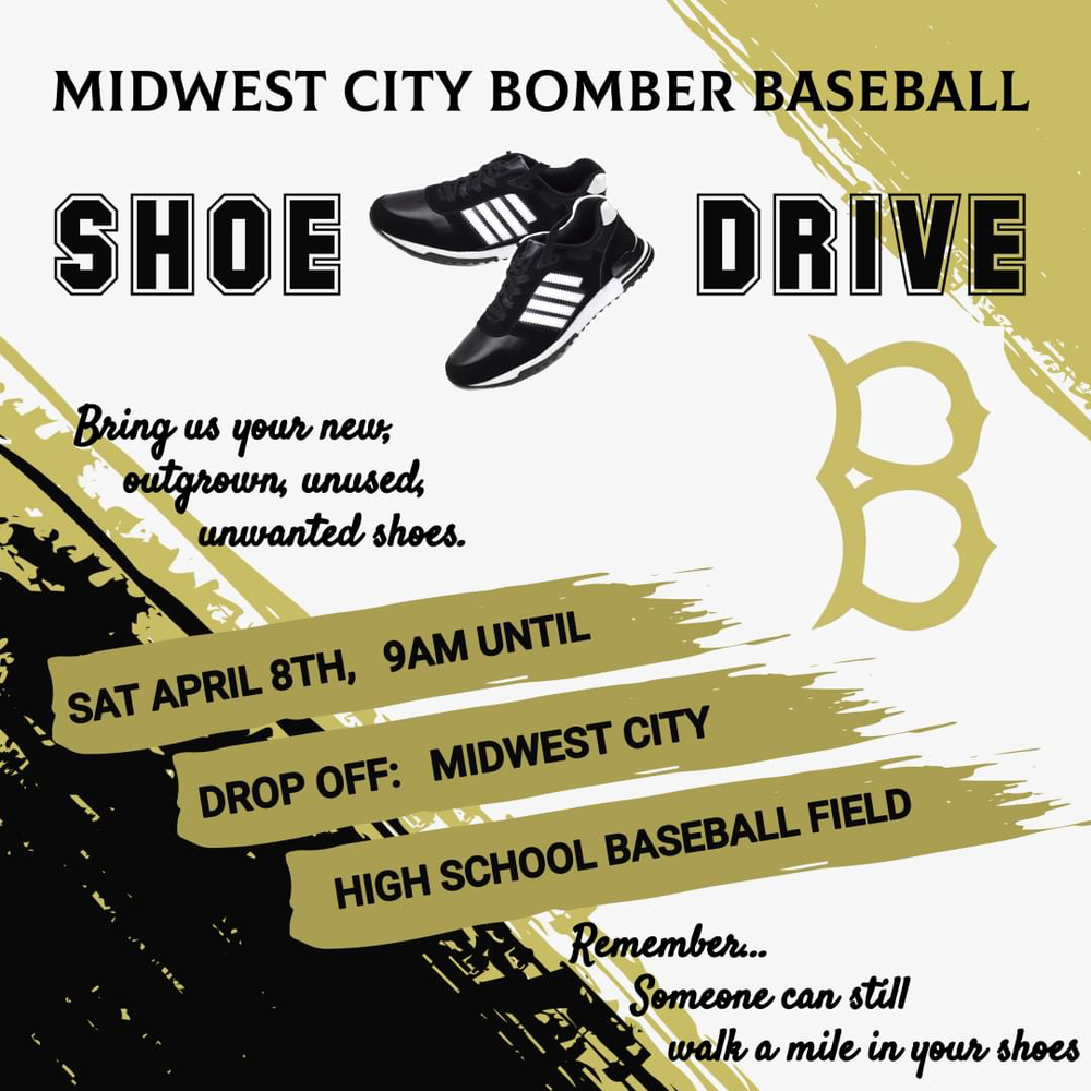 Bomber Baseball Shoe Drive