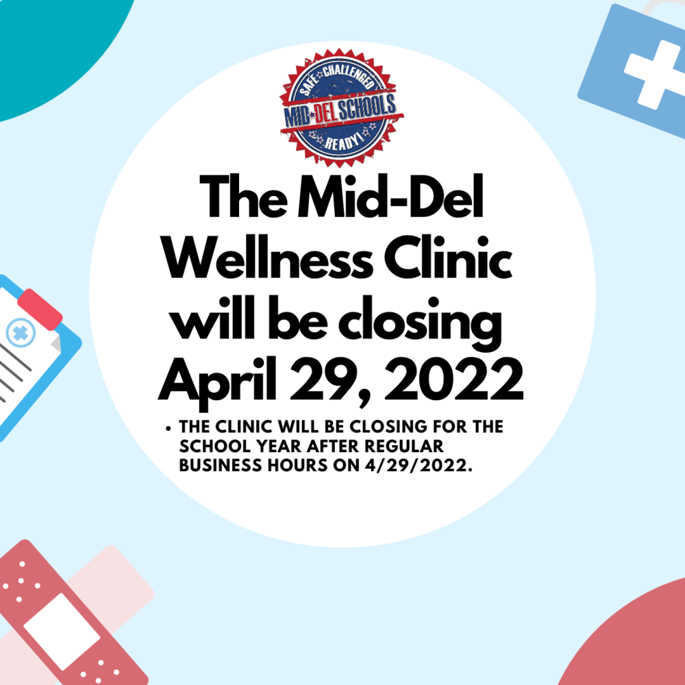 Wellness Clinic Closes April 29, 2022 Midwest City Middle School