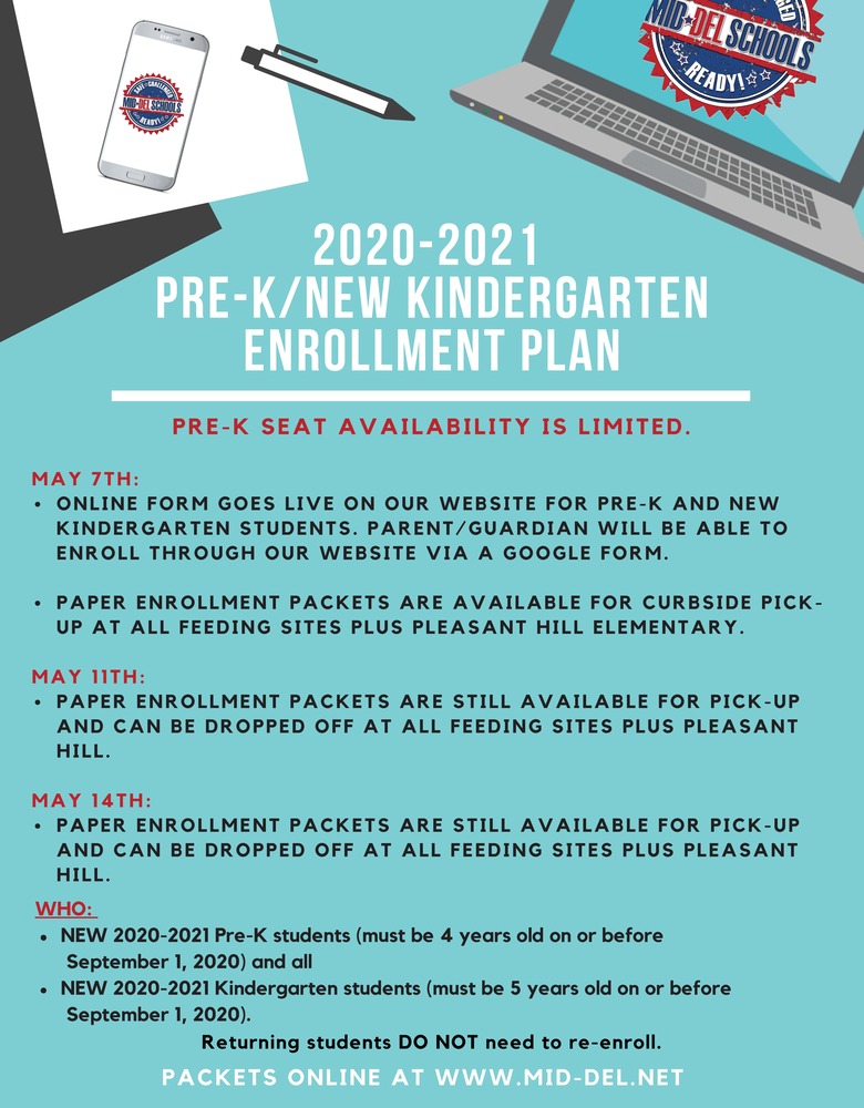 2020-2021 Pre-K/Kindergarten Enrollment Round-Up Information
