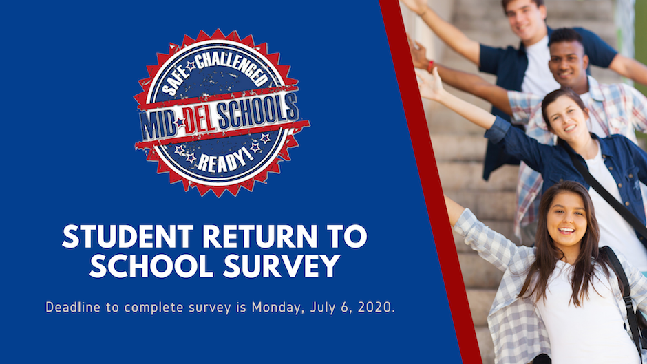 Student Return to School Survey: Deadline is July 6