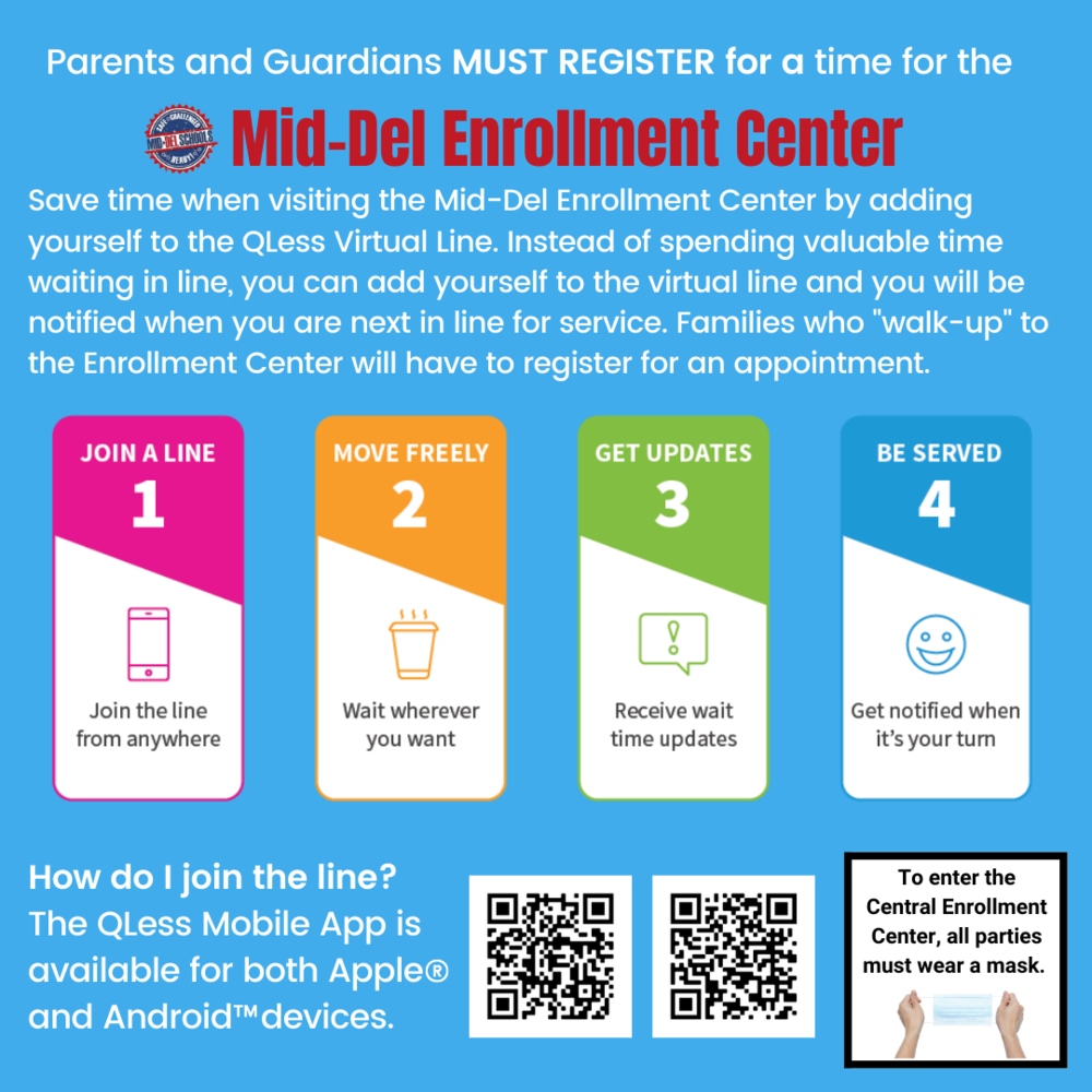New Virtual Line at Central Enrollment Center