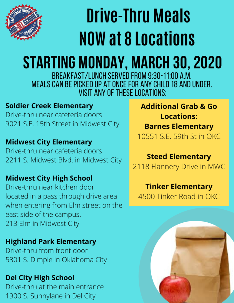 We've Added 3 Additional Locations for FREE Meals Starting 3302020
