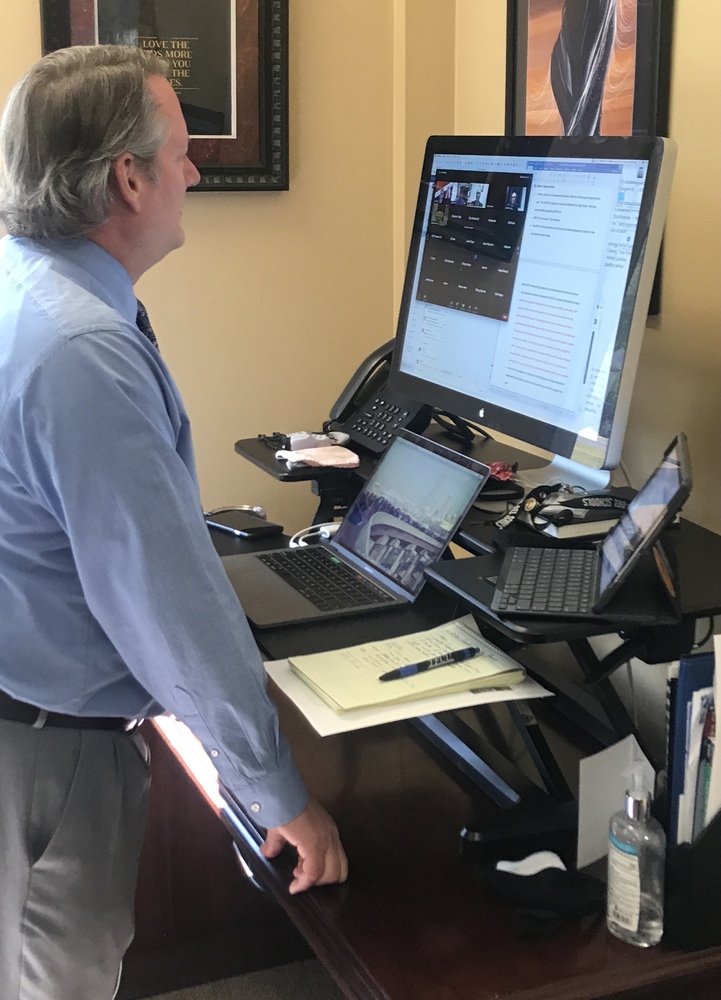 Dr. Cobb Participated in a Press Conference with Governor Stitt
