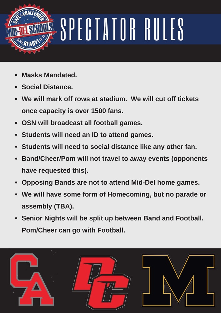 Spectator Rules at Events