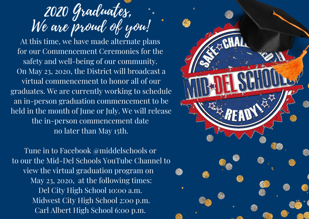 2020 Graduation Announcement Midwest City High School