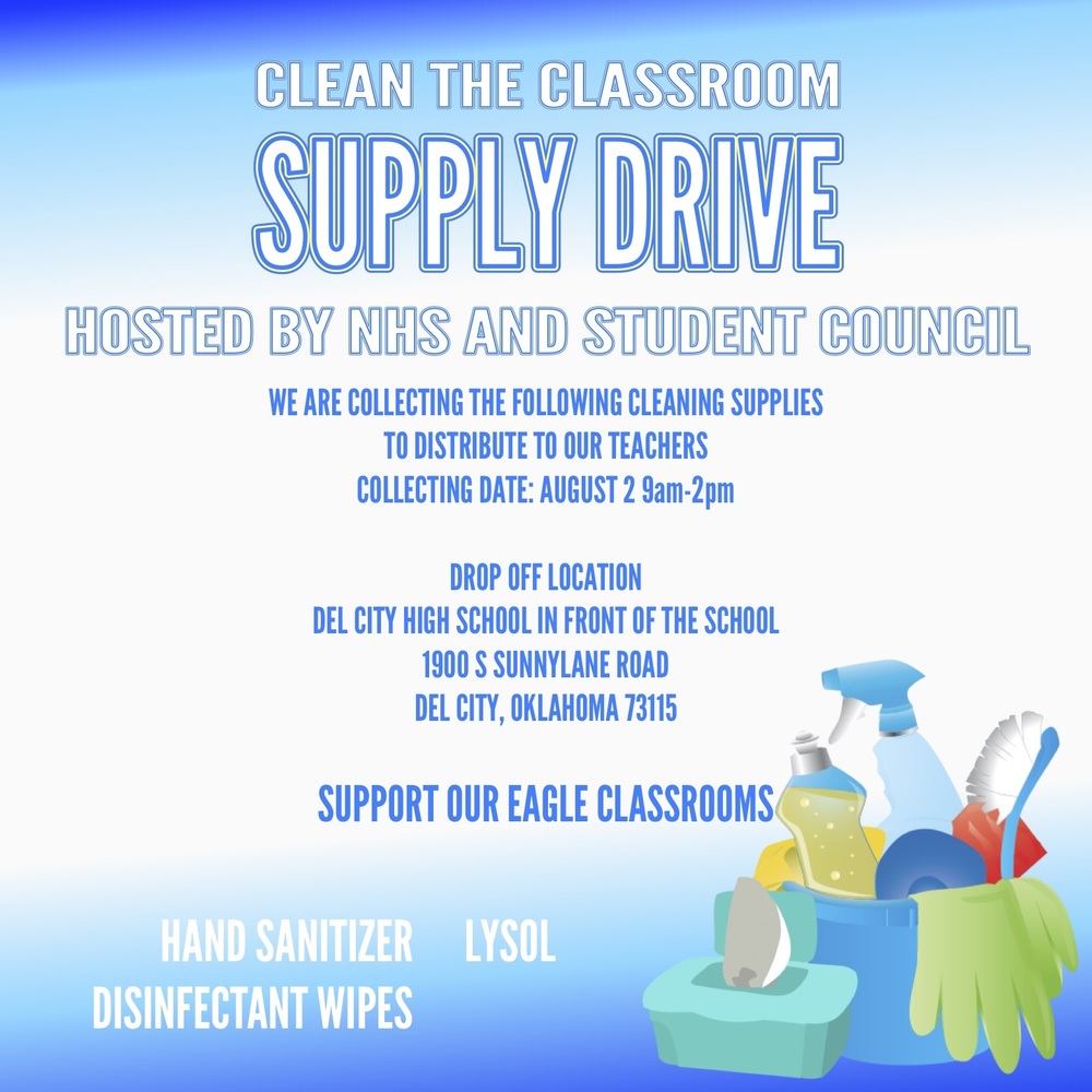 Clean the Classroom Supply Drive Del City High School