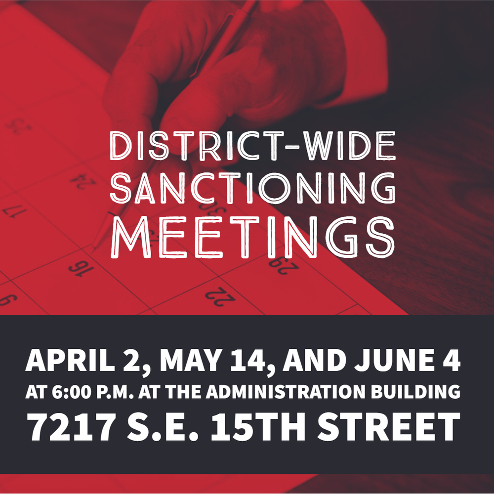 District-Wide Sanctioning Meetings