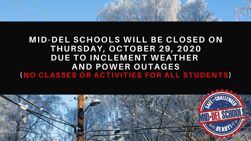 Mid-Del Schools Will Be Closed on October 29th