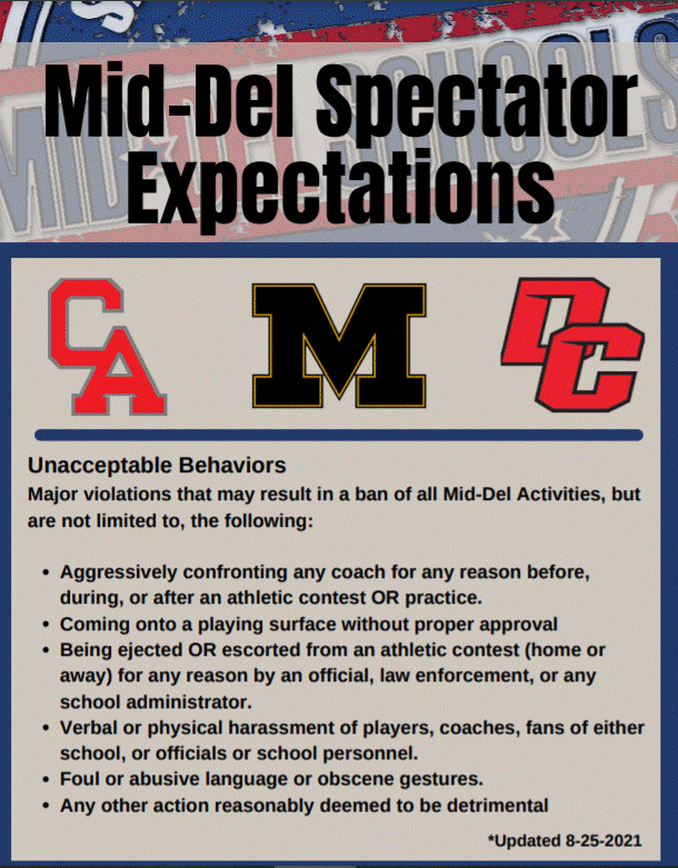 Mid Del Spectator Expectations