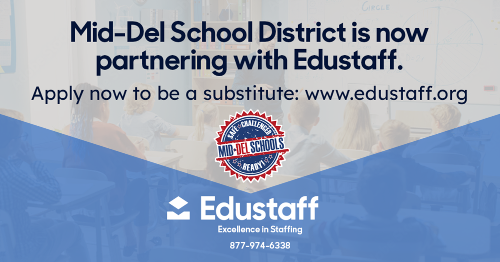 Mid-Del is now partnering with Edustaff. 