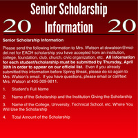 Senior Scholarship Information