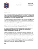 Message from Dr. Rick Cobb, Superintendent of Schools