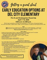 2020-2021 Pre-K/Kindergarten Enrollment Round-Up Information