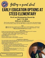 2020-2021 Pre-K/Kindergarten Enrollment Round-Up Information