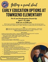 2020-2021 Pre-K/Kindergarten Enrollment Round-Up Information