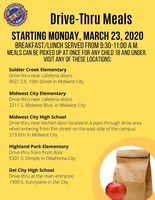 Meals for Mid-Del Families During Closure (Beginning March 23, 2020)