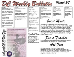 THIS WEEK AT DC MARCH 2-7