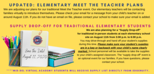 Updated: Elementary Meet the Teacher Plans